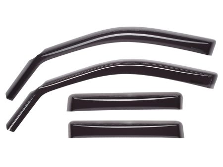 2017-2023 GMC Acadia WeatherTech Front and Rear Side Window Deflectors-Dark Smoke-82868-WT