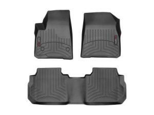 2017-2025 Cadillac XT5 WeatherTech Front and Rear Floorliners-Black-44955-1-2-WT