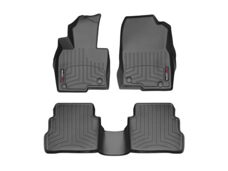 2017-2025 Mazda CX-5 WeatherTech Front and Rear Floorliners-Black-4411871-444192-WT
