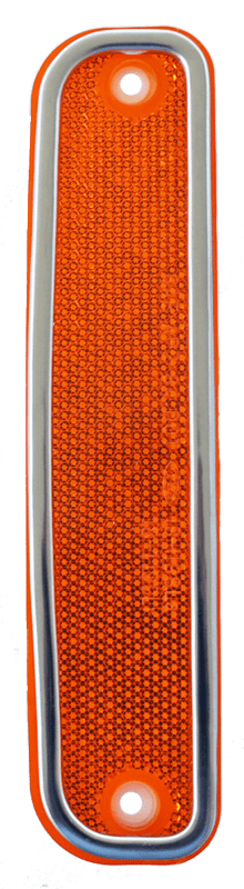 1973-1980 Chevy/GMC Pickup Front Side Marker Light (Universal, Amber, w/ Trim)