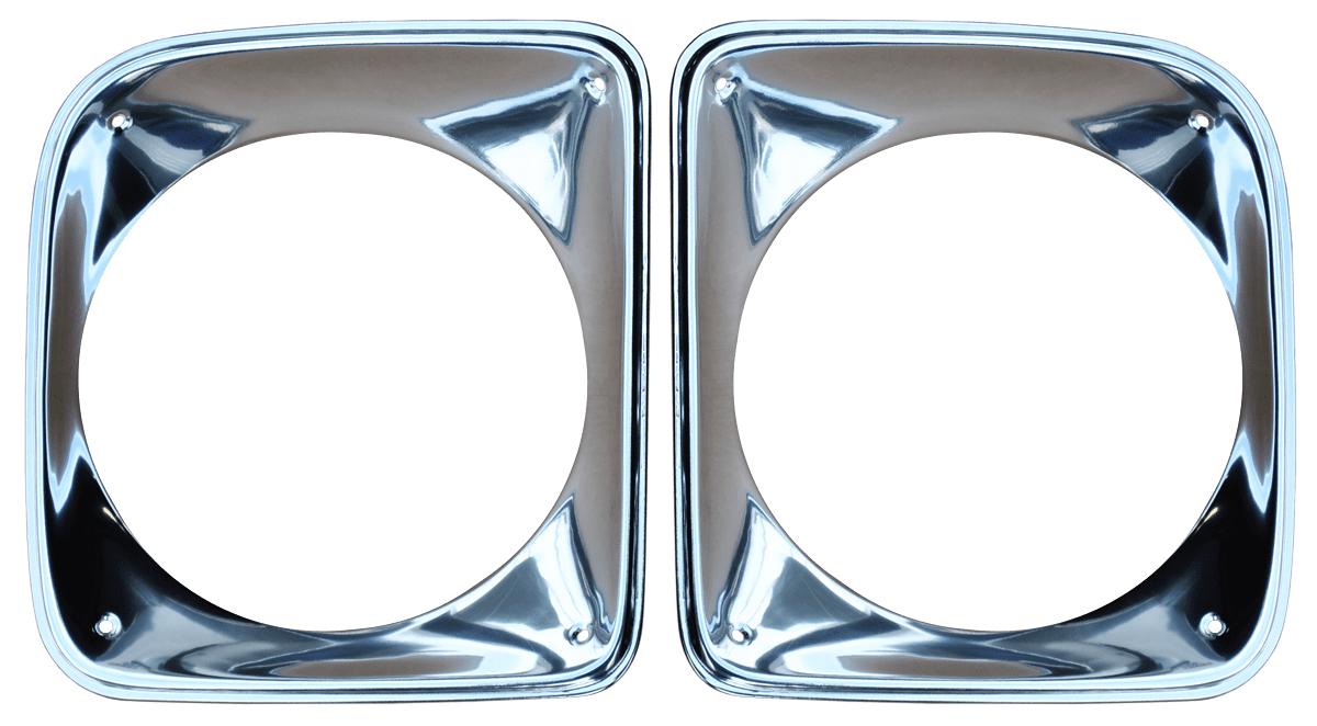 1967-1968 Chevy Pickup and Suburban Headlight Bezel Set