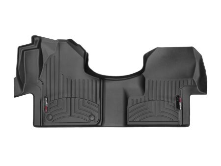 2019-2025 Mercedes-Benz Sprinter 1500| Sprinter 2500| Sprinter 3500| Sprinter 3500XD| Sprinter 4500| Sprinter| eSprinter WeatherTech Floorliner 1st Row - Over the Hump-Black-4415221-WT