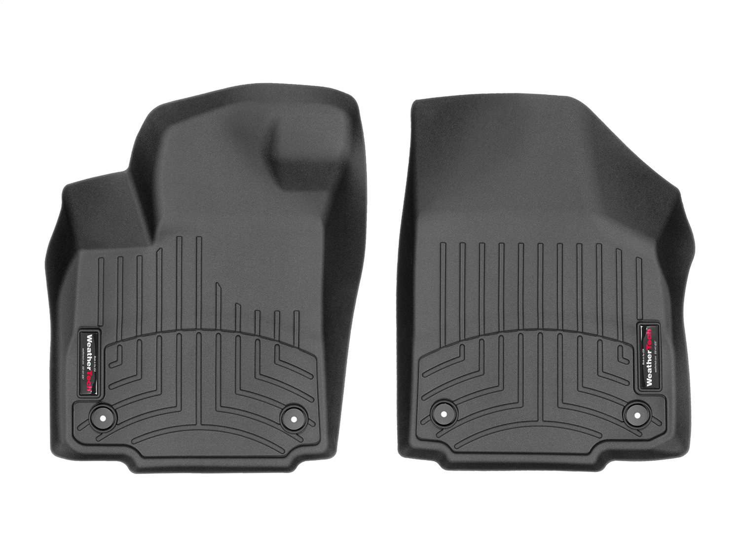 2023-2025 Honda Pilot WeatherTech Front Floorliner-Black-4417961-WT