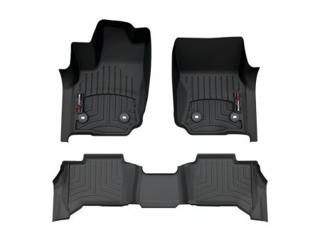 2025 Kia K4 WeatherTech Front and Rear Floorliners-Black-441909-1-2-WT