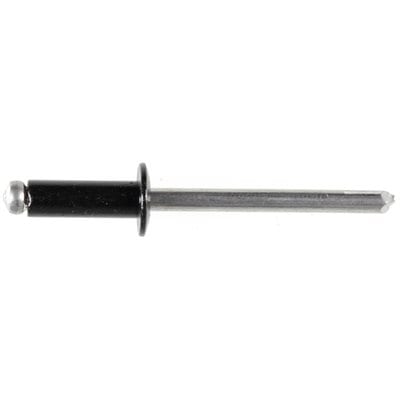 3/16" Aluminum Rivet Black Dome Head Grip 5/16"-3/8" - PK 50-WF55045