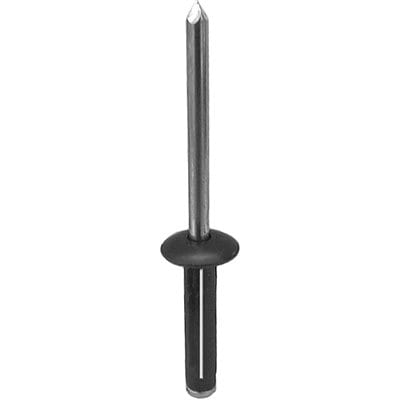 3/16" Aluminum Rivet Black Dome Head Grip to 1/4"-WF55080-P