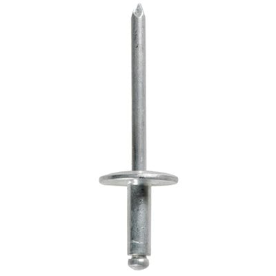3/16" Aluminum Rivet Large 9/16" Flange Grip 1/4"-3/8"-WF53260-P