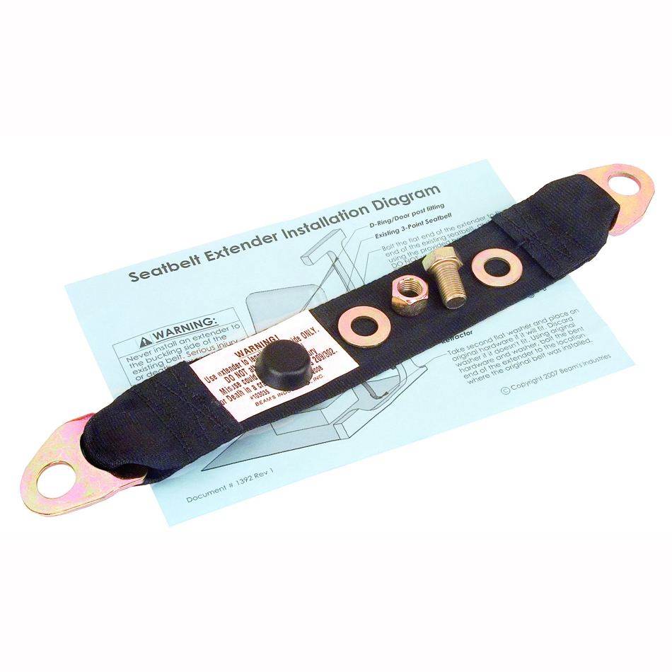Seatbelt Extender Installation Parts and Diagram Directions