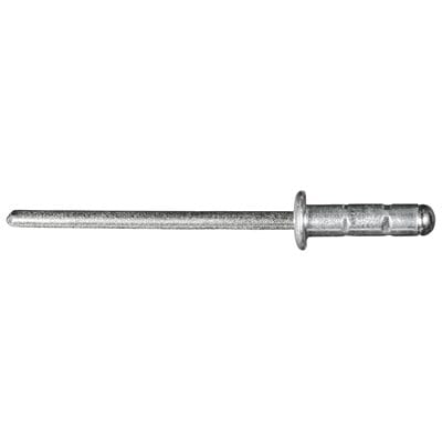 4mm Aluminum Rivet Large Flange Stainless Grip to 9.5mm - PK 25-WF55804