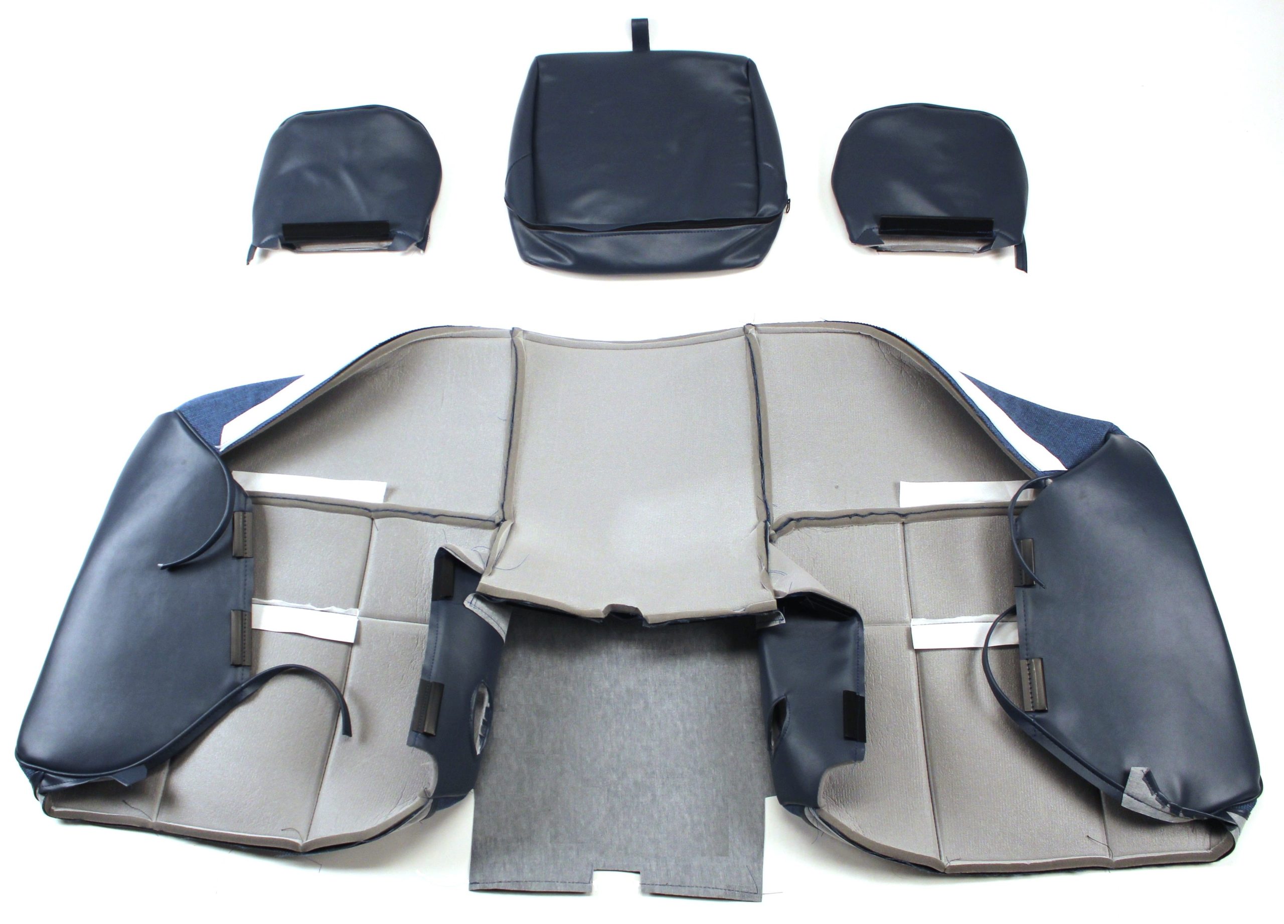 1992-1996 Ford Pickup Bench Seat Cover Kit with Folding Armrest and Separate Headrests, Open Back - Image 8