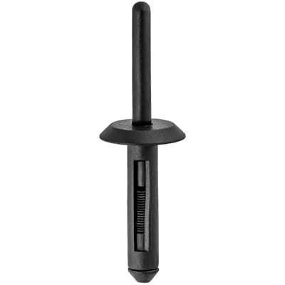 6.3mm Nylon Blind Rivet 17mm Head Grip 10mm - Black-WF56100-P
