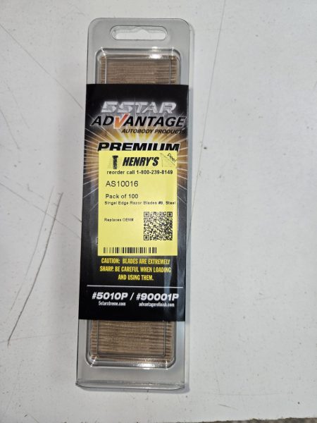 Singel Edge Razor Blades #9, Steel - PK 100-AS10016