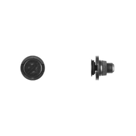 Black Nylon Rocker Moulding Retainer 17mm Hole 25mm Flange-WF41503