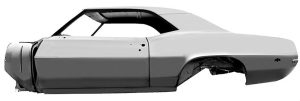 1969 Pontiac Firebird Full Body, Coupe-DYNFB69CP