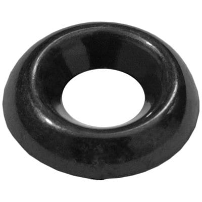 Finish Washer Countersunk Black #8 Screw - PK 100-WF76876