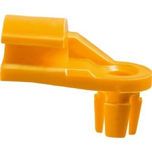 Lock Rod Clip Plastic Left-5/32" Rod Yellow Nylon - PK 25-WF49204