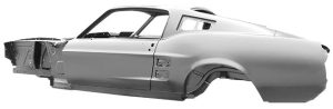 1967 Ford Mustang Full Body, Fastback-DYNMS67FB