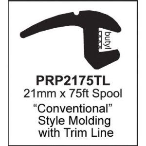 Custom PVC Compound Universal Reveal Molding With Trim Line| 21mm x 75 Feet Roll-PRP2175TL-4