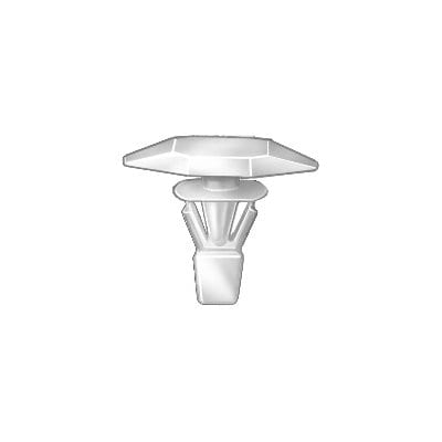 Push Nail 3/16" Hole White w/Strip-WF43120-P