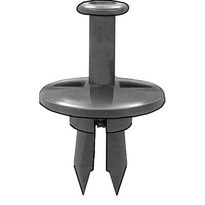 Push Pin Nail 1/2" Hole-1" Washer- 1/8" Shoulder Black-WF46180-P