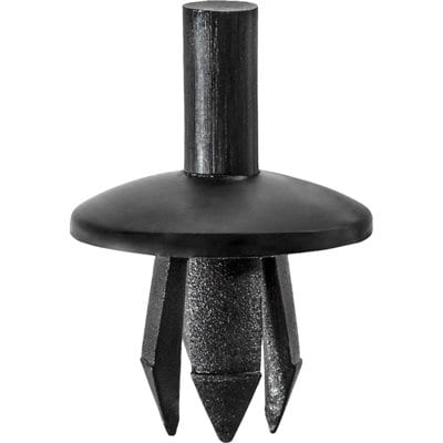 Push Pin Nail 1/4"Hole- 5/8" Washer Black - PK 50-WF46055