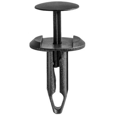 Push Pin Nail 7mm Hole-18mm Washer Black-WF46100-P