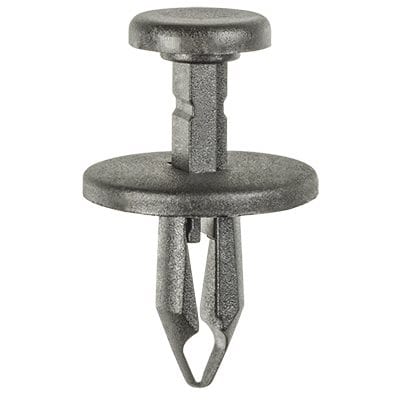 Push Pin Rivet 7mm Hole-25mm Washer 17mm Stem Black-WF46750-P