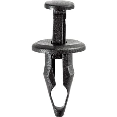 Push Pin Rivet 9.5mm Hole-18mm Washer Black-WF46290-P