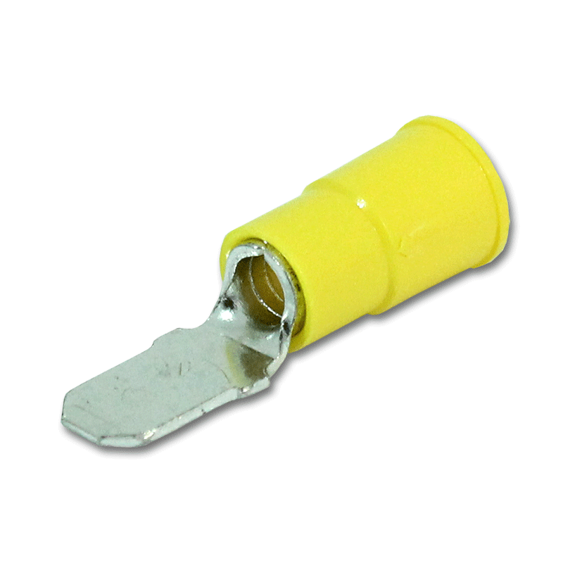 Quick Disconnect Male Vinyl Yellow 10-12Ga-ES25150-P