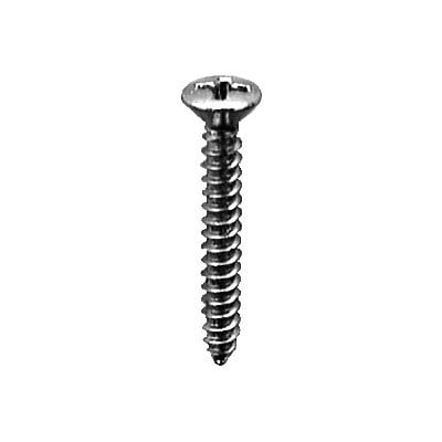 Screw Phillips Pan Head Oval Chrome Pltd #4 x 3/4"-WF63446