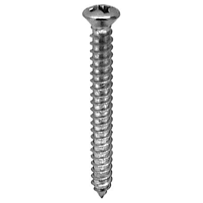 Screw Phillips Pan Head Oval Chrome Pltd #8 x 1-1/2"(#6Hd)-WF63570-P