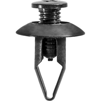 Screw Rivet  8mm Hole-18mmW-18mm Grip Black - PK 25-WF45264