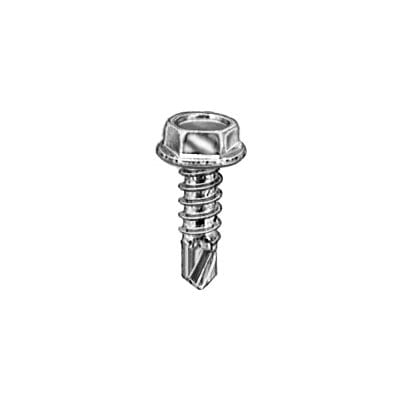Tap Screw Hex Washer Teks Point Zinc Plated #14x3/4"-WF73180-P
