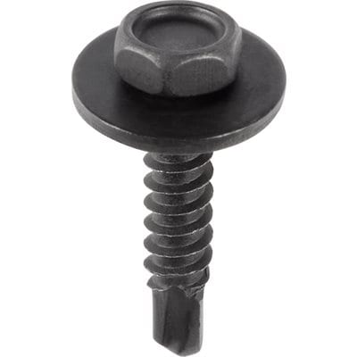 Tap Screw Loose 12mm Washer Teks Point Black 4.2x20-7Hex-WF73930-P