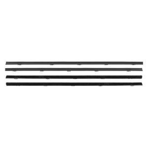 1967-1972 Chevrolet/GMC Pickup/Blazer/ Jimmy/Suburban Black Beltline Molding 4 PC Kit-Driver and Passenger-WFK111067