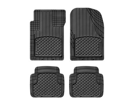 WeatherTech Front and Rear Trim-to-Fit Mat-Black-11AVMSB-WT