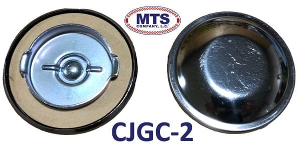 1945-1971 Jeep CJ "Under the Seat" Non-vented gas cap. Replaces #J0908593